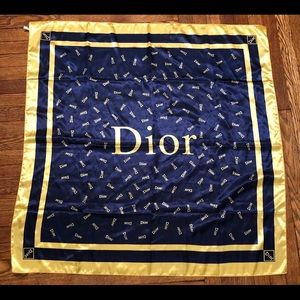 Dior silk scarf/headwrap